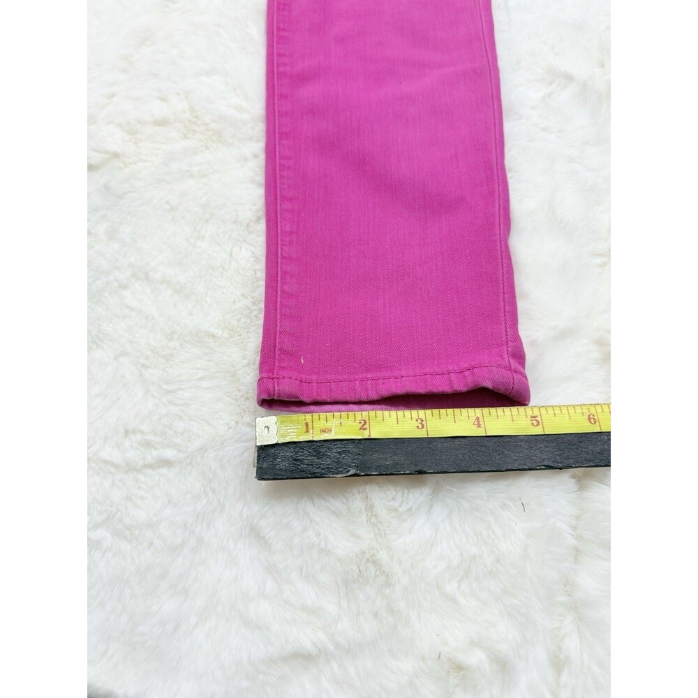 LAUREN RALPH LAUREN Dark Pink Denim Premier Skinny Cropped Ankle Jeans ~ 8 - Picture 11 of 16